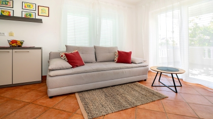 Apartament Polonijo Red z przestronnym tarasem w cichej okolicy