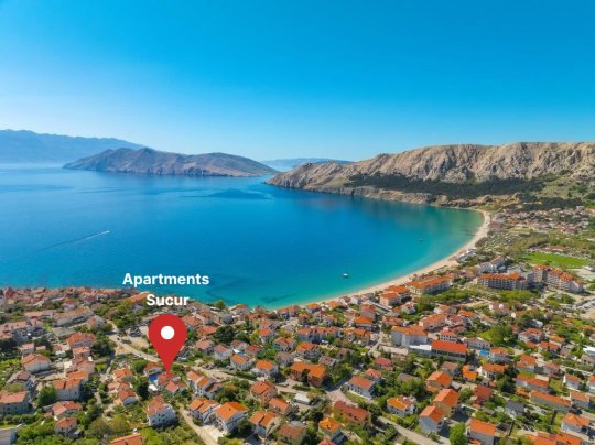 Apartment Sucur mit Balkon