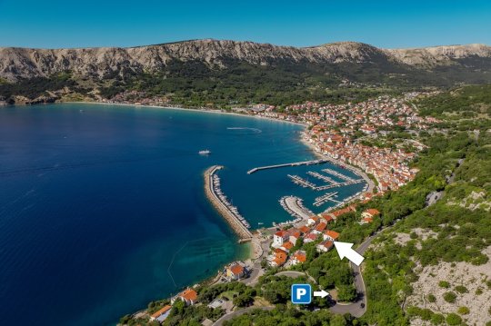 Dvokrevetna soba Jasna 2 sa zajedničkim balkonom i pogledom na more