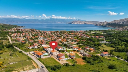 Apartman Gerta 5 s balkonom i pogledom na more