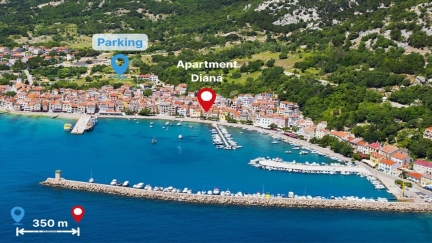 Appartement Deluxe Diana avec Vue sur Mer et Chambre Externe