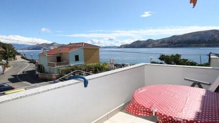 Doppelzimmer Vlasic 3 mit Balkon und Meerblick