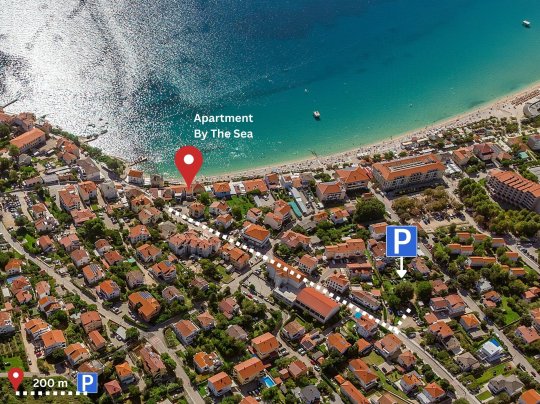 Apartman By The Sea s terasom i pogledom na more