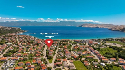 Apartman Magla A2+1 s terasom i pogledom na dvoriste