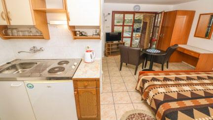 Studio Apartman Polic s terasom i rostiljem u vrtu